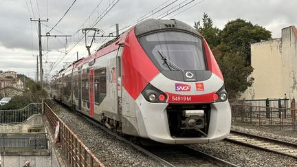 Un train TER à Toulouse, le 2 février 2024. Image d'illustration. (FRANÇOIS VENTEJOU / FRANCE BLEU OCCITANIE)