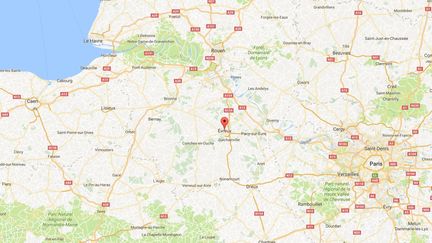 Le maire d'Evreux a réclamé au préfet de l'Eure d'expulser les fichés S de sa ville,&nbsp;le 22 septembre 2016. (GOOGLE MAPS)