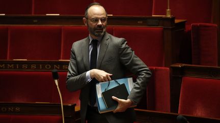 Le Premier ministre Edouard Philippe à l'Assemblée nationale, le 31 mars 2020. (YOAN VALAT / AFP)