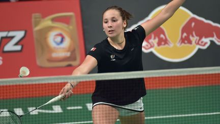 Delphine Lansac a réussi ses premiers pas aux Mondiaux de badminton (ADEK BERRY / AFP)