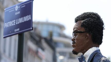 Le square Patrice Lumumba a été inauguré à Bruxelles le 30 juin 2018, date anniversaire de l'indépendance de la République Démocratique du Congo (RDC) proclamée en 1960. (NICOLAS MAETERLINCK / BELGA MAG / BELGA)