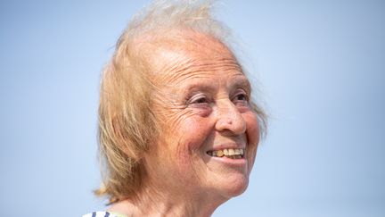 Henriette Steinberg, secrétaire générale du Secours populaire, le 21 août 2019. (LOU BENOIST / AFP)