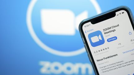 L'application Zoom sur un portable à Cologne en Allemagne, le 15 mai 2020. (MAXPP)