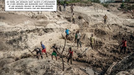 Mais le véritable défi pour Michel Sorobai, directeur de l’école est de convaincre les enfants de suivre des études quand ceux-ci croient que travailler dans une mine de diamants peut leur rapporter de l’argent facilement. La plupart n’ont pas les moyens de payer leurs frais de scolarité et les parents qui travaillent dans les mines incitent&nbsp; souvent leurs enfants à les rejoindre. Il est pourtant interdit aux enfants d’y travailler. Les mines sont artisanales et dangereuses. Mais selon les dictons,&nbsp;"le stylo est noir, mais le diamant est clair". Ou encore, "le stylo est lourd, mais la pelle ne l’est pas." (MARC ELLISON/DIDIER KASSAÏ)