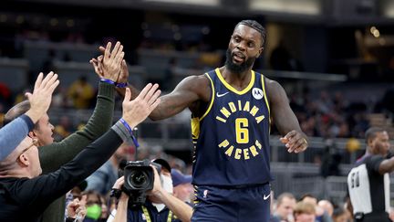 Lance Stephenson sous les couleurs des Indiana Pacers contre les Brooklyn Nets en NBA le 5 janvier 2022. (ANDY LYONS / GETTY IMAGES NORTH AMERICA)