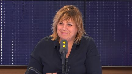 La comédienne Michèle Bernier sur franceinfo en février 2019. (FRANCEINFO / RADIOFRANCE)