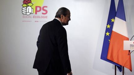 Le premier secrétaire du PS, Jean-Christophe Cambadélis, le 22 janvier 2017 à Paris.&nbsp; (GEOFFROY VAN DER HASSELT / AFP)