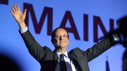 François Hollande (Aulnay-sous-Bois, 7 avril 2012) (KENZO TRIBOUILLARD / AFP)