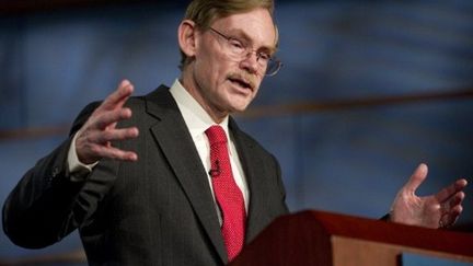 Robert Zoellick, président de la Banque mondiale, à l'Universite George Washington, à Washington, le 14 septembre 2011 (AFP/SAUL LOEB)