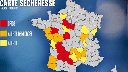 Sécheresse : une quarantaine de départements en alerte