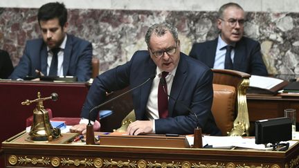 Le président de l'Assemblée nationale, Richard Ferrand, lors des questions au gouvernement, le 23 juillet 2019. (STEPHANE DE SAKUTIN / AFP)