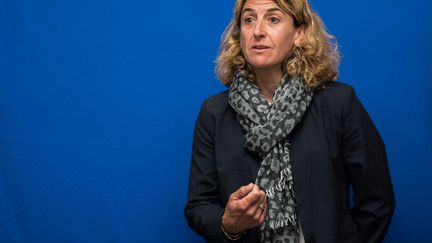 Marinette Pichon, lors d'un colloque à l'INSEP le 17 mai 2018. (ALEXIS SCIARD  / MAXPPP)