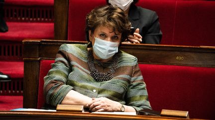 Roselyne Bachelot à l'Assemblée nationale, le 16 mars 2021.&nbsp; (XOSE BOUZAS / HANS LUCAS)