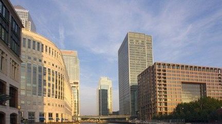 Le quartier des affaires Canary Wharf, docklands, à Londres. (AFP/JOHN DEVRIES/TIPS/PHOTONONSTOP)