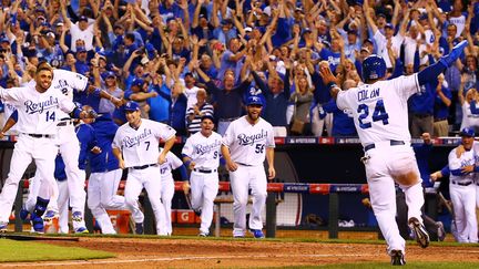 La joie des Royals, qui ont arraché leur qualification pour les phases finales (DILIP VISHWANAT / GETTY IMAGES NORTH AMERICA)