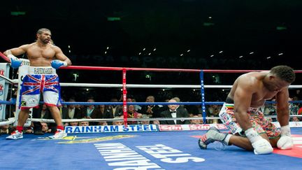 Haye a mis Chisora au tapis (LEON NEAL / AFP)