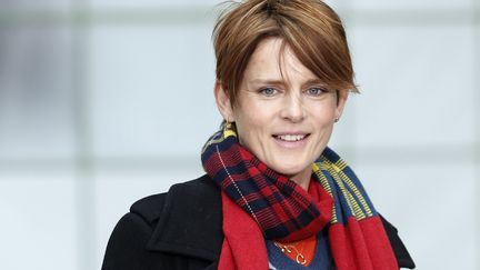 Le mannequin britannique Stella Tennant assiste à un défilé Chanel au Grand Palais à Paris (27 janvier 2015) (FRANCOIS GUILLOT / AFP)