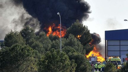 &nbsp; (Une panne au décollage pour le F-16 qui s'est écrasé lundi dans le sud-est de l'Espagne © MaxPPP)