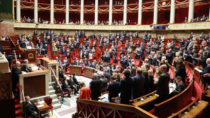 Des députés à l'Assemblée nationale le 14 janvier 2020. (LUDOVIC MARIN / AFP)