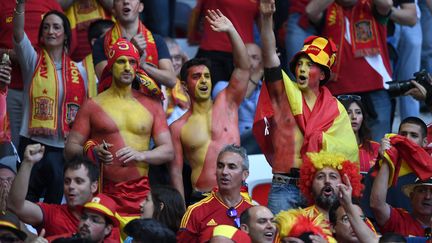 Les supporters de l'Espagne lors du match contre la Turquie.  (FEDERICO GAMBARINI / DPA)