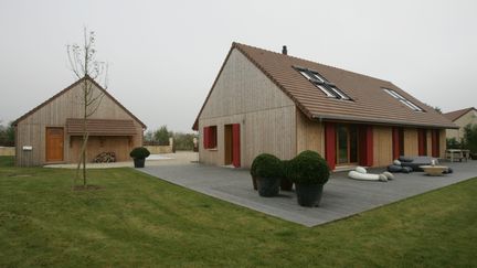 Des demeures réalisées par&nbsp; Maisons Phenix à Boutigny-Prouais (Eure-et-Loir). (EMMANUEL CAMPION / MAXPPP)