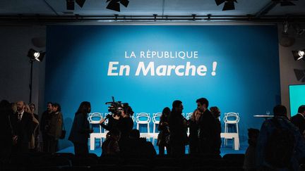 La République en marche donne une conférence de presse à Paris, le 24 janvier 2019. (MAXPPP)