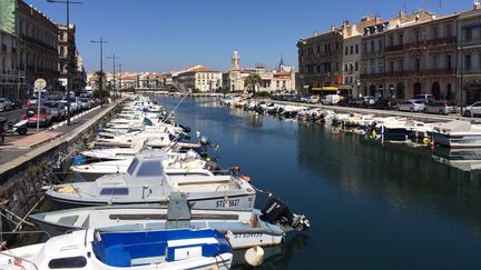 Le canal de Sète (Hérault). (ROMAIN BERCHET / RADIOFRANCE)