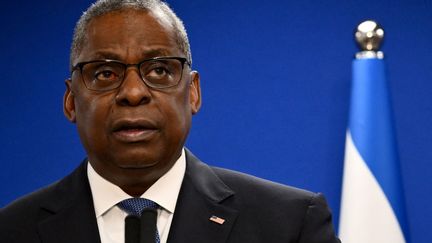 American Defense Secretary Lloyd Austin on December 18, 2023 in Tel Aviv (Israel).  (ALBERTO PIZZOLI / AFP)