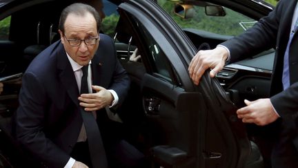 &nbsp; (François Hollande, à son arrivée à Bruxelles © REUTERS/Francois Lenoir)