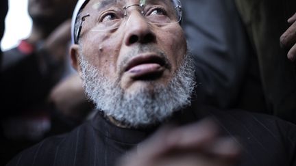 Cheikh Youssef Al-Qaradaoui, religieux qatari d'origine &eacute;gyptienne, a renonc&eacute; &agrave; venir en France. (MARCO LONGARI / AFP)