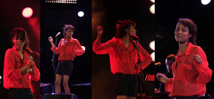 Ester Rada, au théâtre antique de Vienne au petit matin du 12 juillet 2015
 (Jean-François Lixon)