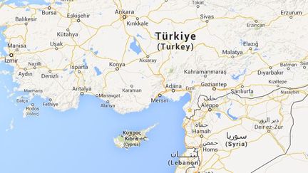 A Antakya (Turquie), un manifestant a &eacute;t&eacute; tu&eacute; le 9 septembre 2013, est une ville&nbsp;situ&eacute;e &agrave; proximit&eacute; de la fronti&egrave;re syrienne. ( GOOGLE MAPS / FRANCETV INFO )