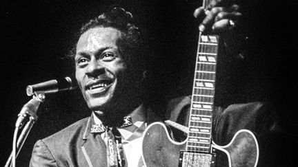 Chuck Berry en 1965 en concert à Stockholm.
 (Jacob Forsell / EXP / TT NEWS AGENCY / TT News Agency/AFP)