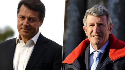 Philippe de Villiers a accusé sur Twitter, le 7 novembre 2015, Christian Estrosi d'"abus de confiance" dans le cadre de la campagne pour les élections régionales, avant de supprimer ses messages. (AFP / MAXPPP / FRANCETV INFO)