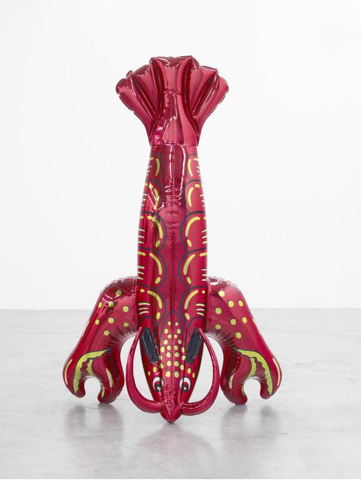 Jeff Koons, Lobster, 2003
Aluminium polychrome
Collection Pinault
 (© 2014 J. Koons/Pinault Collection)