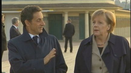 Nicolas Sarkozy et Angela Merkel (FTV)