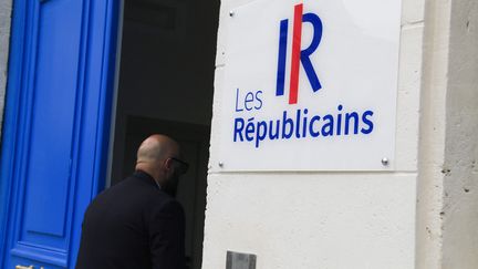 Au siège du parti Les Républicains, le 12 juin 2024. (QUENTIN DE GROEVE / HANS LUCAS VIA AFP)