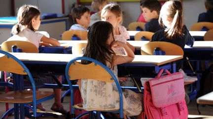 Dans une classe de l'&eacute;cole primaire Jean-Mermoz &agrave; Marseille (Bouches-du-Rh&ocirc;ne), le 4 septembre 2012. (ANNE-CHRISTINE POUJOULAT / AFP)