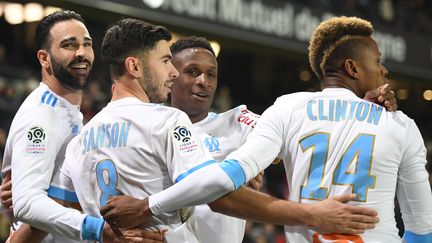 Les joueurs de l'OM (DAMIEN MEYER / AFP)