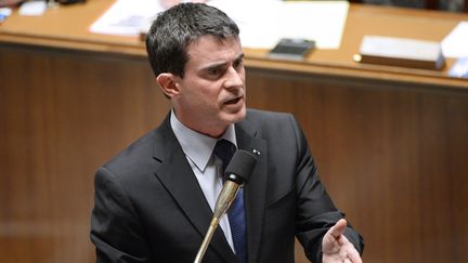 Manuel Valls &agrave; l'Assembl&eacute;e nationale le 27 janvier 2015 (BERTRAND GUAY / AFP)