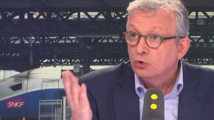 Pierre Laurent sur franceinfo, le 26 mai 2018. (FRANCEINFO / RADIOFRANCE)