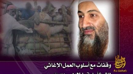 Image d'Oussama Ben Laden sur le site de SITE, le centre américain de surveillance de sites islamistes (octobre 2010) (AFP / IntelCenter FILES)