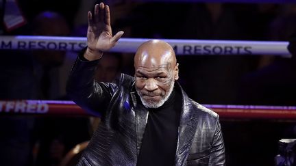 Mike Tyson de retour sur le ring (illustration 23 juillet 2020) (ETIENNE LAURENT / EPA)