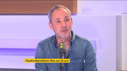 Vincent Ricordeau, confondateur de Kiss Kiss Bank Bank, invité de l'Interview éco le 10 juin 2019. (RADIO FRANCE / FRANCEINFO)