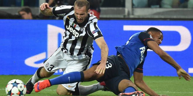 Giorgio Chiellini prend le dessus sur Anthony Martial