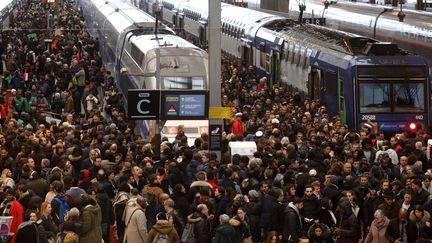 La gare de Lyon à Paris le 3 avril 2018. (LUDOVIC MARIN / AFP)