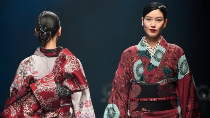 Jotaro Saito ah 2018 à la Tokyo Fashion Week, mars 2018 
 (CHRISTOPHER JUE/EPA/Newscom/MaxPPP)