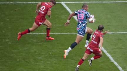 Gaël Fickou lors du match contre Toulon le 16 septembre 2018. (STEPHANE ALLAMAN / STEPHANE ALLAMAN)