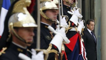 L'Elysée a produit un communiqué bourré de fautes d'orthographe sur le décès de Danielle Mitterrand (THOMAS COEX / AFP)