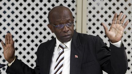 L'ancien vice-pr&eacute;sident de la Fifa, Jack Warner, le 16 avril 2013 &agrave; Port d'Espagne (Trinit&eacute;-et-Tobago). (ANDREA DE SILVA / REUTERS)